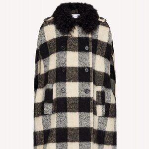 Red Valentino Cape wool coat